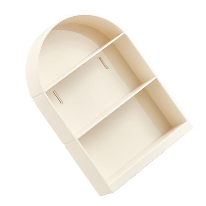 Wandgemonteerde Vitrine Blind Box Figuren Display Case Handwerk Opbergdisplayrek Stofdicht white
