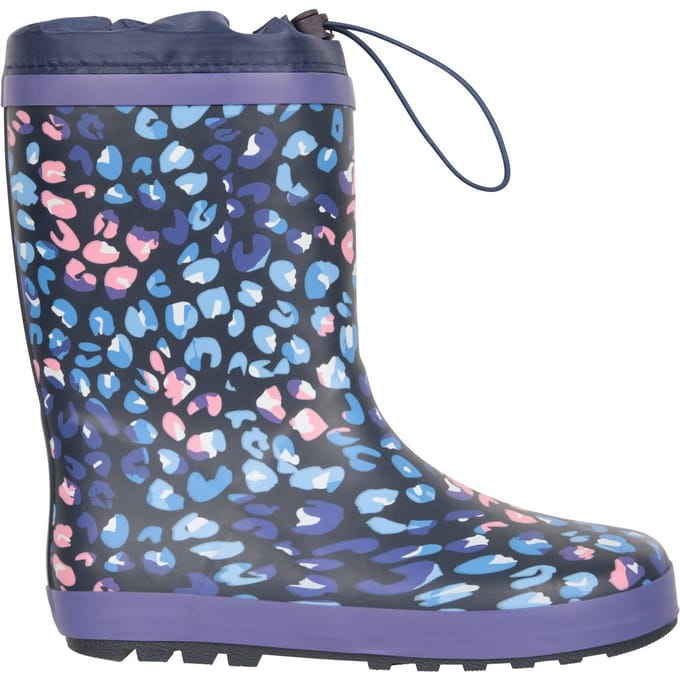 Mountain Warehouse Kinder/Kinder Wellington Laarzen met luipaardprint (Paars)