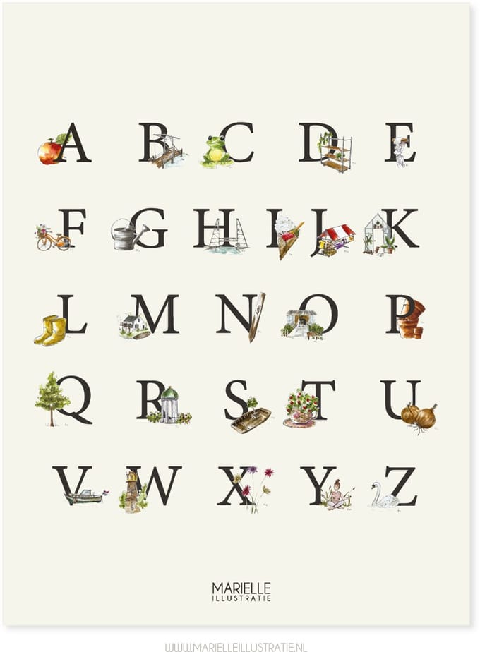 Boskoop ABC poster 300x400mm