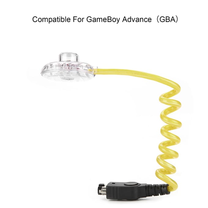 Draagbare LED-verlichting voor GameBoy Advance Externe LED voor games yellow