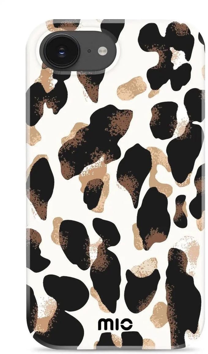MIO by Mobilize Hoesje | Geschikt voor Apple iPhone 17e / 16e | Compatibel met MagSafe / Qi2 | Hard Shell Back Cover | Leopard