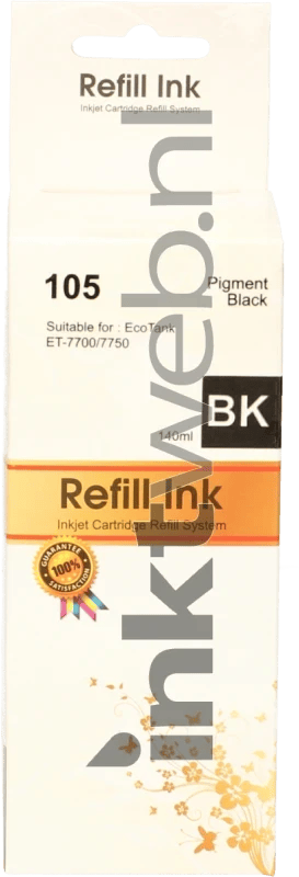 FLWR - Inktfles / 105 Ecotank / Zwart - Geschikt voor Epson