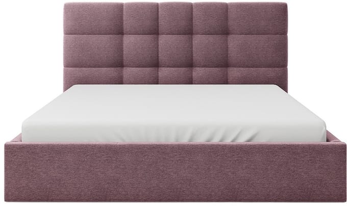 Vente-unique Bed met opbergruimte stof bordeaux 160 x 200 cm
