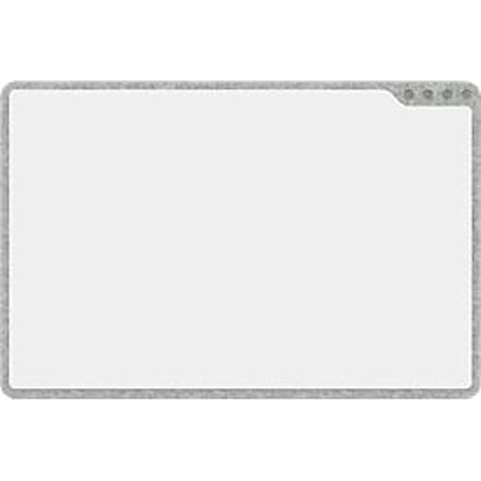 PLAYROOM whiteboard PLAYBOARD, e3-geëmailleerd staal, wit, gerecycled PET frame grijs, B 750 x H 500 mm