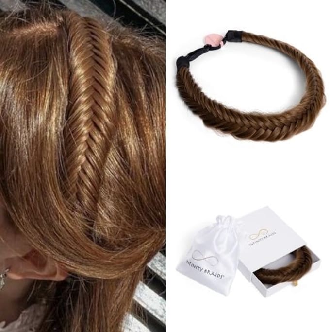 Infinity Braids - Jolie Fishtail Braid - Haarband - Haarband Dames - Haarbanden - Haarband Meisje - Jolie Cayenne Spice