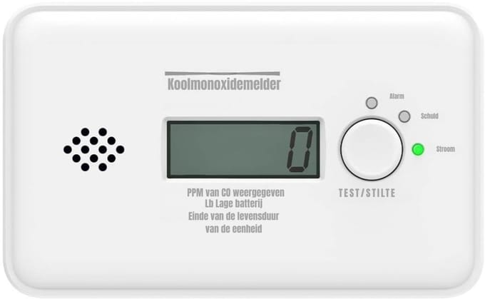 MMP®Koolmonoxidemelder - Koolmonoxidemelders - Wit - ‎3cm x 12cmx 7cm