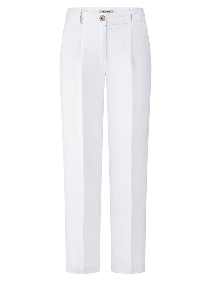 Enkellange broek Van Peter Hahn wit