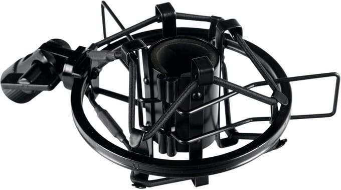 Microfoon Spin - Microfoonhouder - Studio Opnames - Minimaliseert Contactgeluid - 22-28mm Diameter - Zwart