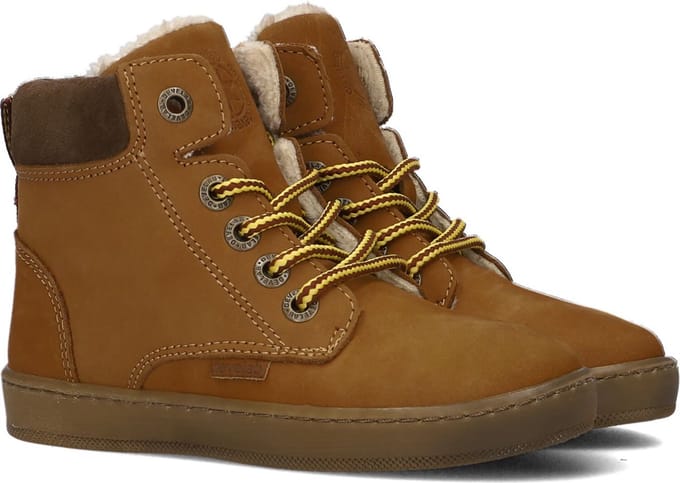 Develab 45825 Veterschoenen - Jongens - Cognac - Maat 21