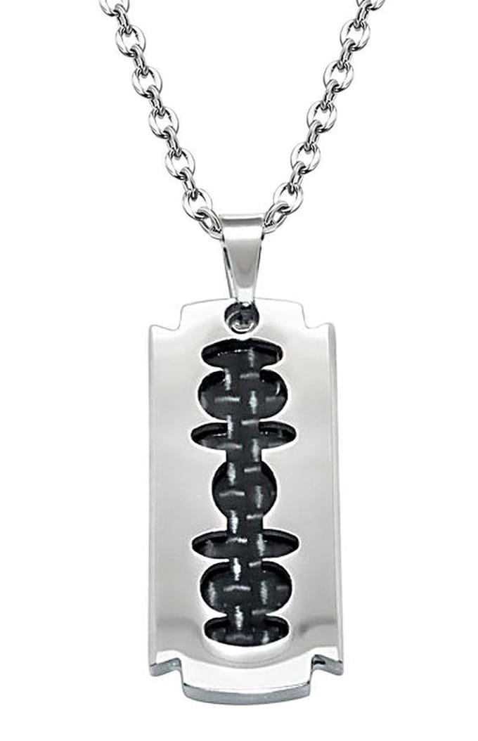 Montebello Ketting Abrar - 316L staal - Carbon - 15x30mm - 60cm