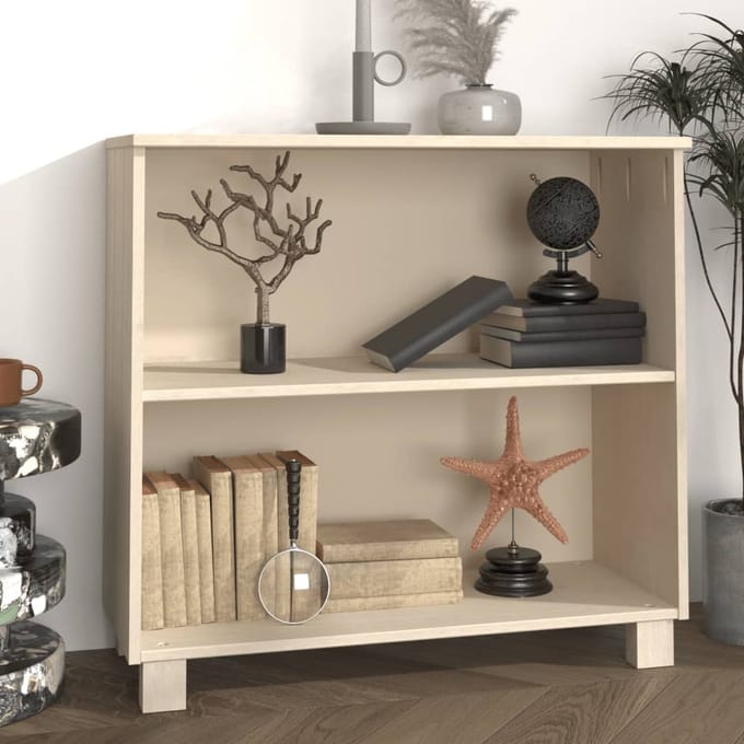 vidaXL - Dressoir - HAMAR - 85x35x80 - cm - massief - grenenhout - honingbruin