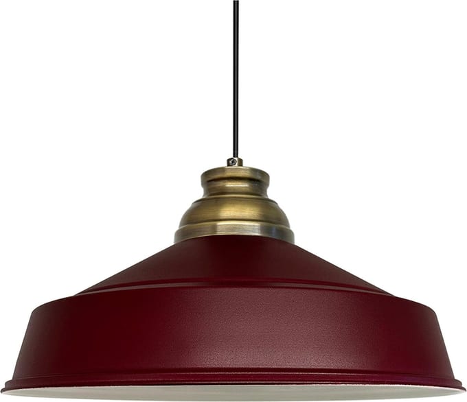 Bamyum Asletl Industriële Bordeaux Hanglamp Van Metaal