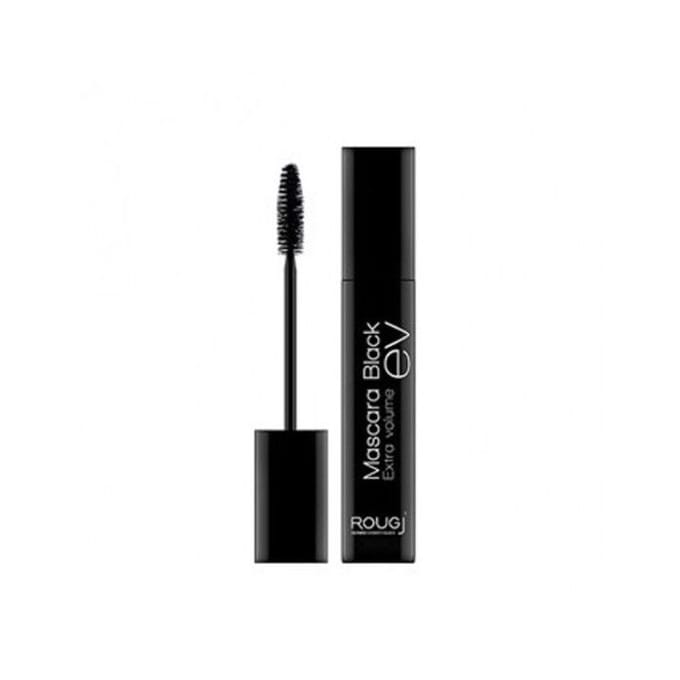 Mascara - Rougj - Black Extra Volume - 10,50 ml - Texture crémeuse - Non waterproof zwart