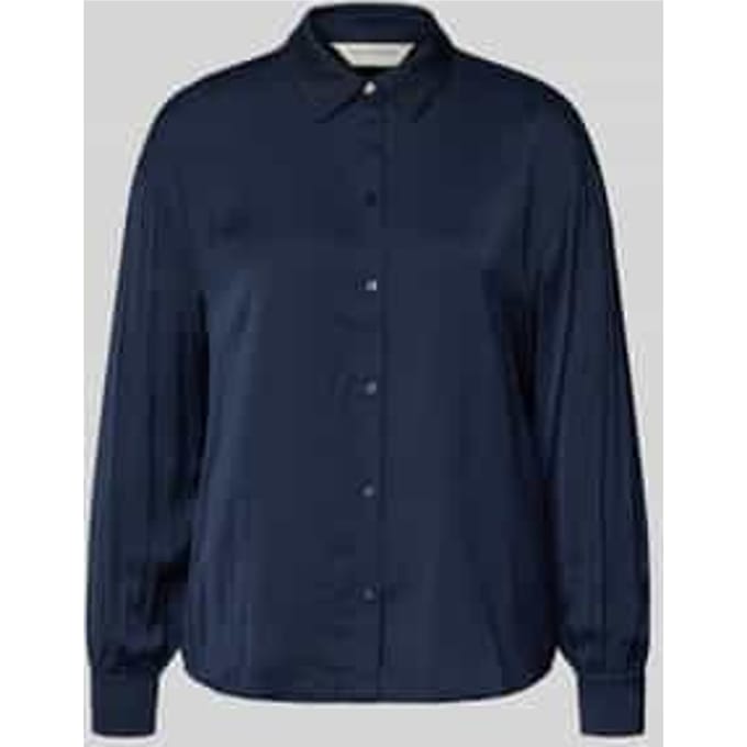 Regular fit overhemdblouse met viscose, model 'Sandelina'
