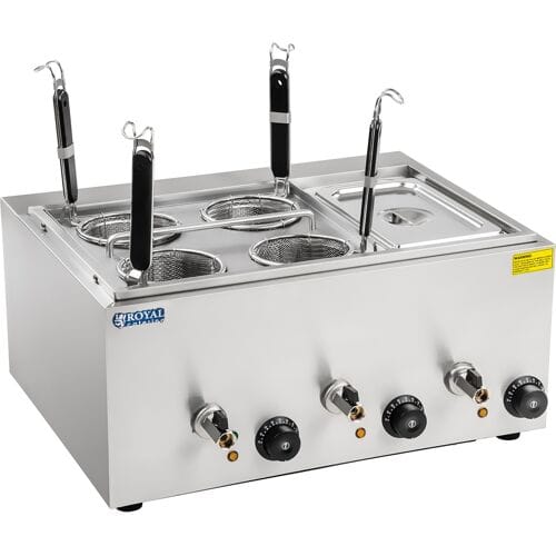 Royal Catering Pastakoker met 4 zeefmanden en 1/3 GN-Container 10010234