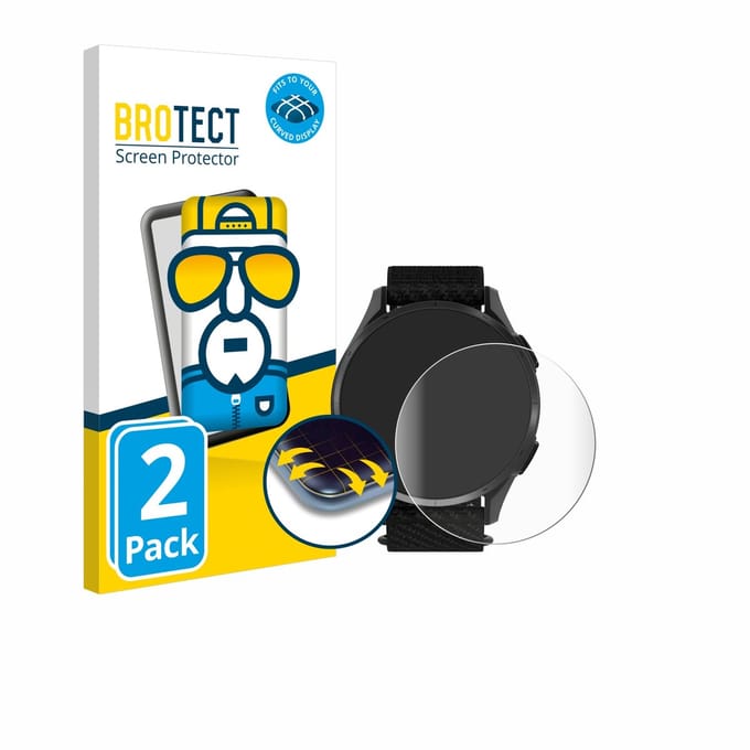 BROTECT - Screenprotector voor Garmin Approach S50 - Folie Beschermfolie transparant volledig dekking - 2 Stuks