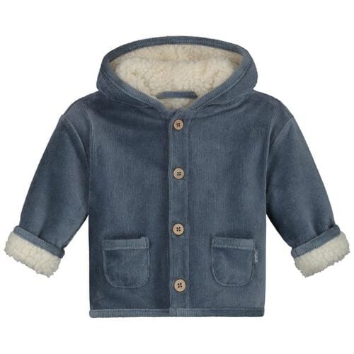 Prénatal newborn jas velours Steel Blue 68 unisex