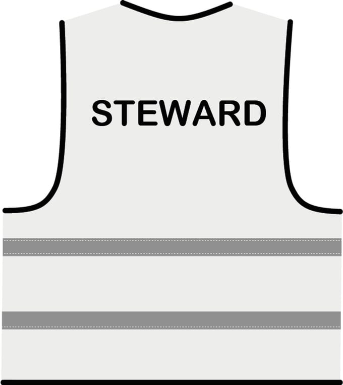 Steward hesje wit