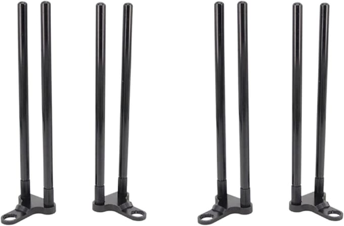 Vishengel Connectoren - Pik Alarm Accessoires - Karper Vissen - Windproof Ontwerp - Set van 4 - Zwart