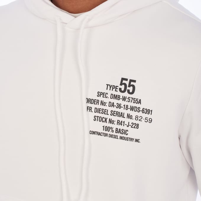 A06500-00HAYT Heren Sweatshirt met capuchon en opdruk