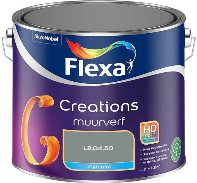 Flexa - Creations Muurverf Zijdemat - L8.04.50 - Mengverf - 2,5 L
