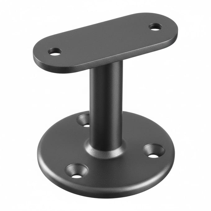 leuningdrager Trapleuninghouder Vierkant – RVS Gecoat – RAL 7016 Antraciet