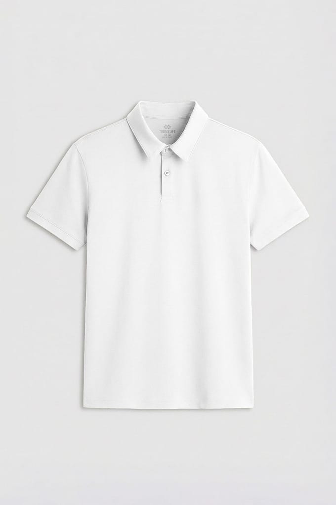Heren Katoen Elastaan Poloshirt