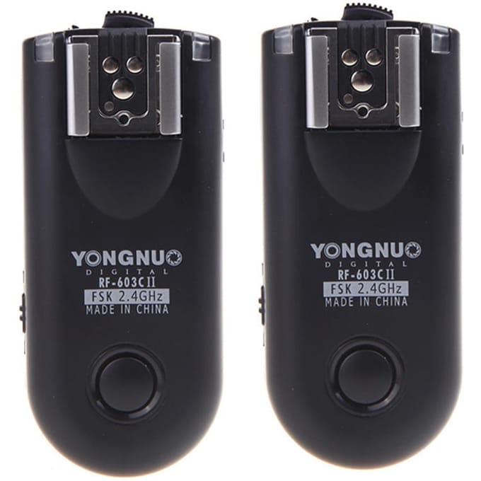Yongnuo RF-603C II draadloze afstandsbediening flitstrigger C3 voor Canon 5D 1D 50D gray