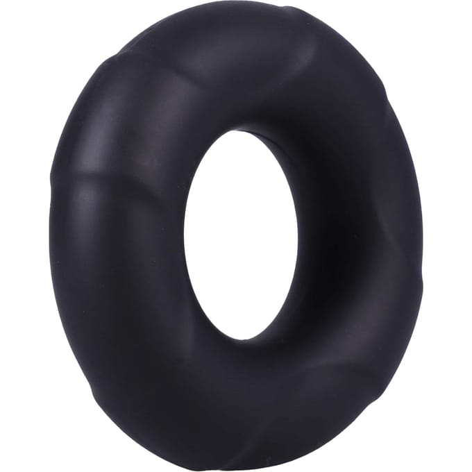Dock Johnson - Silicone Cockring - Zwart