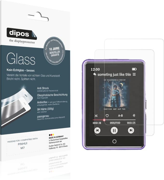 dipos – 2x Matte Pantserfolie geschikt voor PINHUI M7 | 9H Screenprotector
