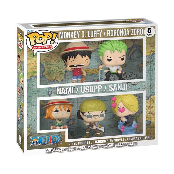 One Piece One Piece vinylfiguren (Set van 5) Unisex Funko Pop! - Neutraal - Standard