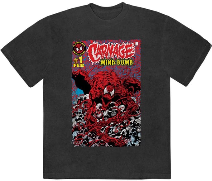Marvel Venom - Carnage Mind Bomb Heren Tshirt - M - Zwart