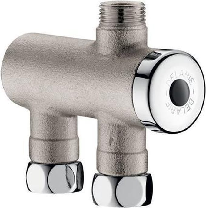 Delabie Premix Nano Thermo. Voormenger Fm3/8" Vernikkeld Lichaam