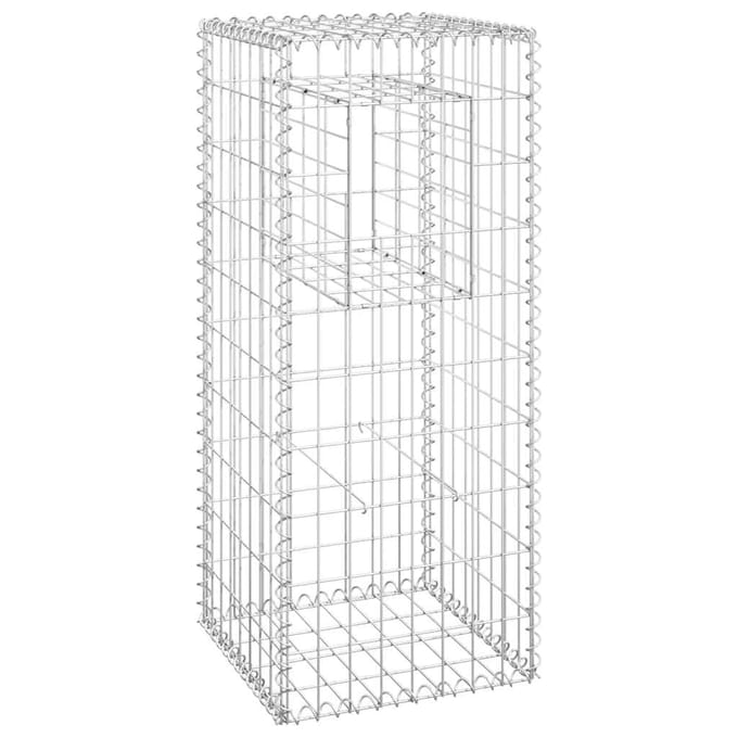 vidaXL Schanskorf paal 40x40x100 cm ijzer