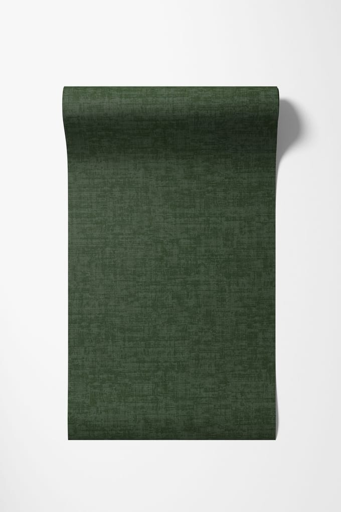 Dutch Wallcoverings - Vliesbehang - Linen & Textures - uni groen - VT10019