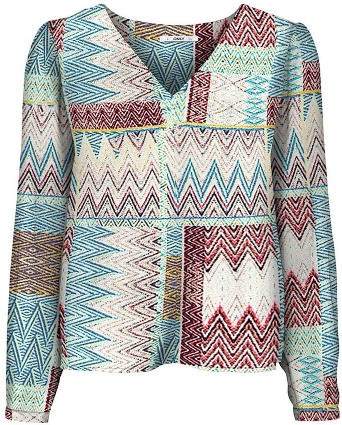 ONLY - ONLALMA LIFE POLY L/S SELENA TOP AOP - Meisjes - Blouses