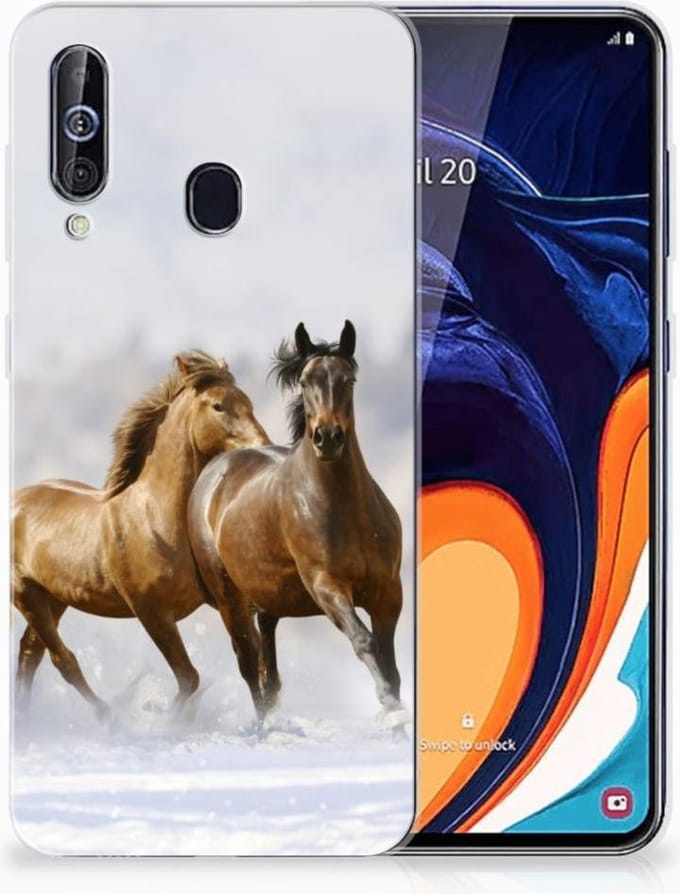 Samsung Galaxy A60 TPU Hoesje Paarden