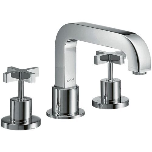 AXOR Citterio complete set 3-hole bath rim mixer; cross handles