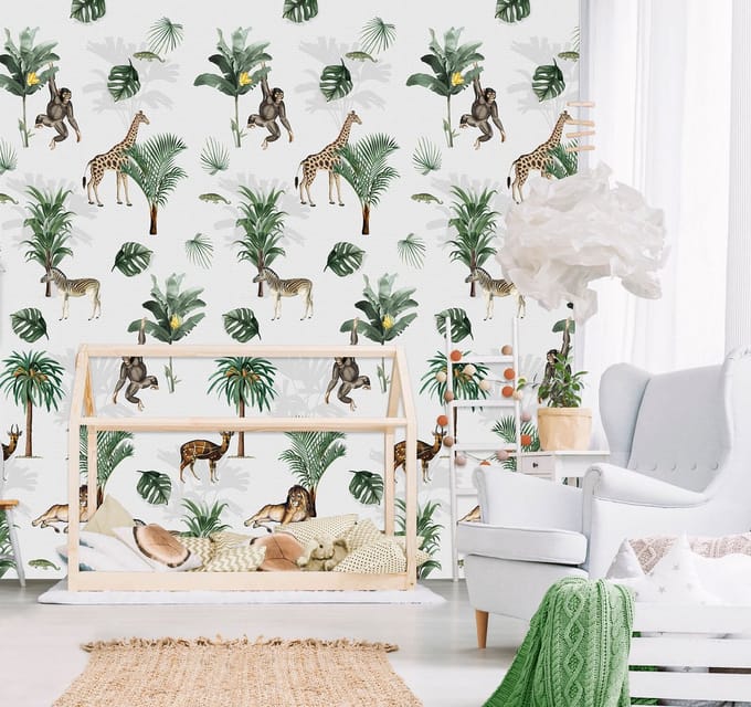 INGK Kinderbehang - Olive & Noah - Jungle Play