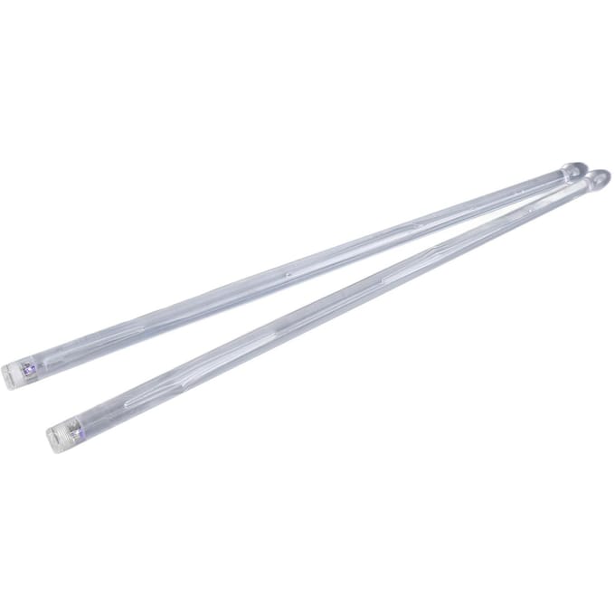 2 STuks Oplichtende Drumstokken Kleurwisselend Gloeiende Drumstokken Plastic Drumstokken Drum Accessoire white