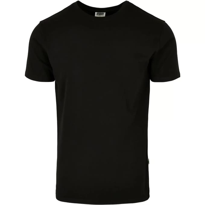 Urban Classics Organic Fitted Stretch Heren T-shirt - zwart - S