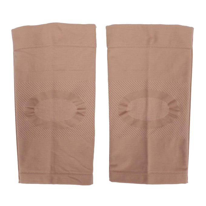 Knie Compressie Sleeve Ondersteuning Ademend Pijnverlichting Elastische Bescherming KniebraceL beige