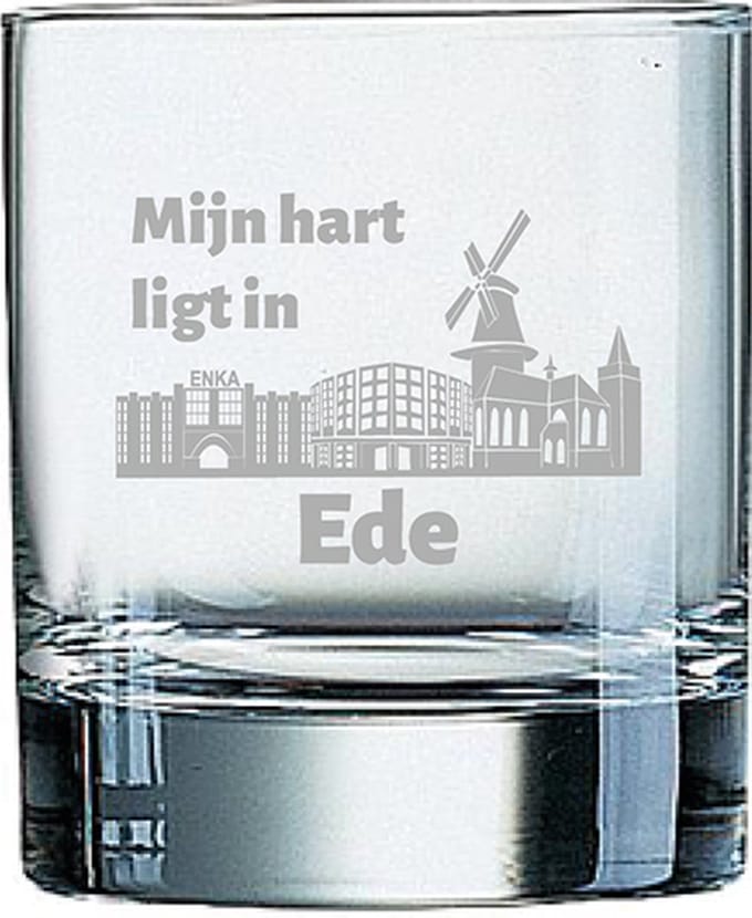 Gegraveerde Whiskeyglas 20cl Ede