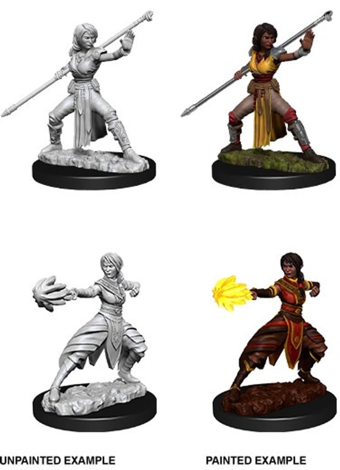 Dungeons and Dragons: Nolzur's Marvelous Miniatures -¬†Half-Elf Female Monk