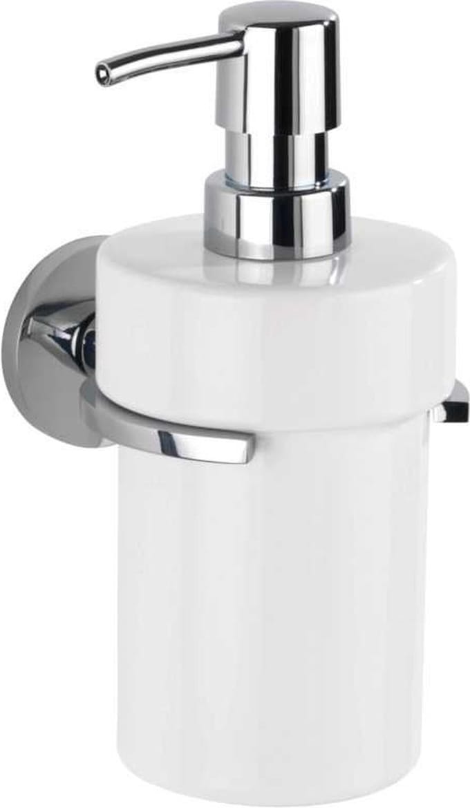 UV-Loc® zeepdispenser Isera / Zilver wit - bevestigen zonder boren