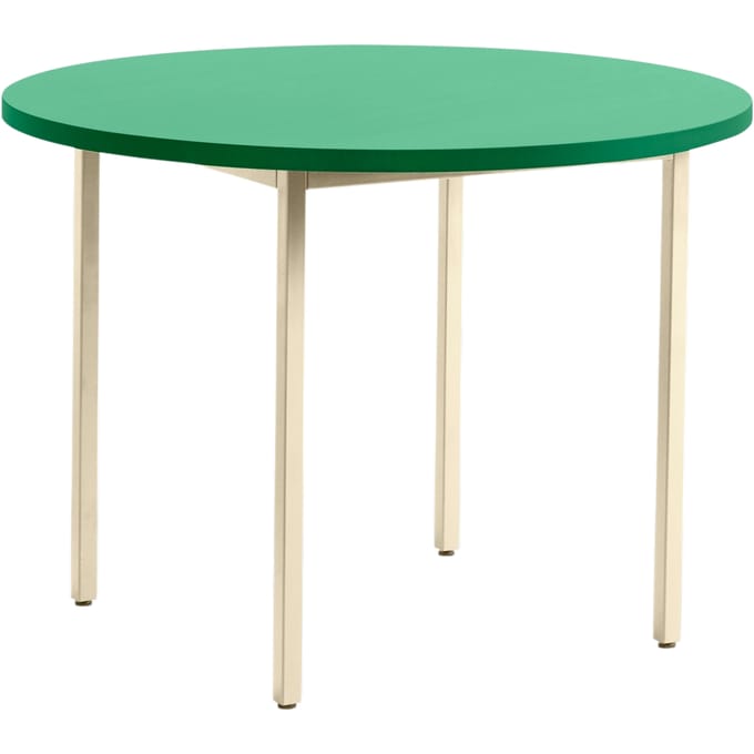 HAY Two Colour Tafel rond - green mint - ivory - Ø 105 cm