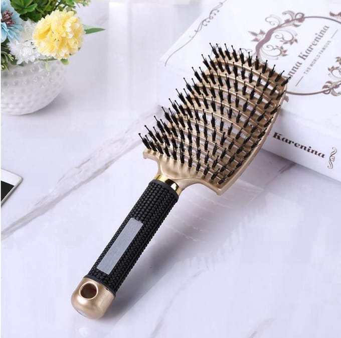 *** Anti Klit Haarborstel - Gold Soft - Hairbrush - Professional - van Heble® ***