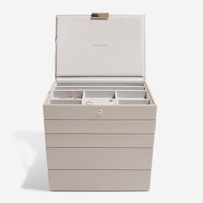 STACKERS TAUPE - Sieradendoos - Juwelendoos - Sieradenhouder - Sieraden Organizer