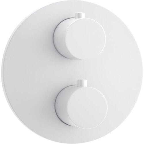 Herzbach DEEP WHITE concealed thermostat round for 3 consumers 23.503055.1.07