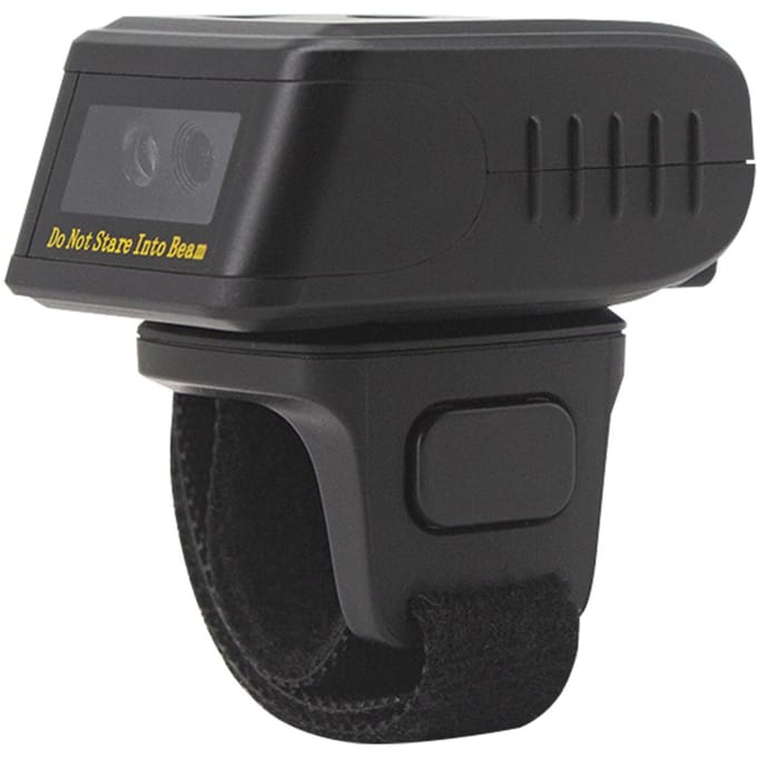 Barcodescanner 1D/2D/QR Barcode Draagbare Vinger Handheld Draagbaar Ring Codelezer Ondersteuning voor zwart